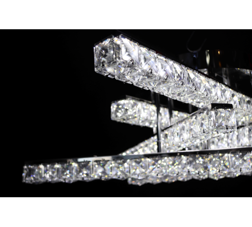 Люстра в стилі Rise "Trek Crystal Silver"