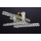 Люстра в стилі Rise "Trek Crystal Gold"