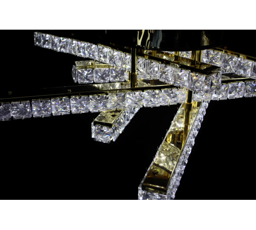 Люстра в стилі Rise "Trek Crystal Gold"
