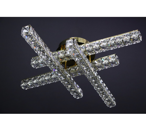 Люстра в стилі Rise "Trek Crystal Gold 80W"